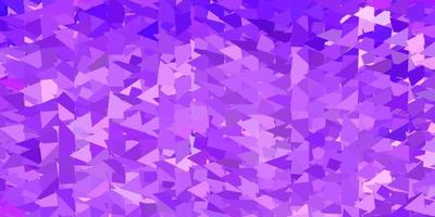 modello di mosaico triangolo vettoriale viola chiaro.