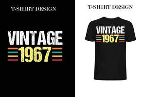 t-shirt vintage 1967 design.eps vettore