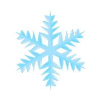 icona di fiocco di neve invernale vettore