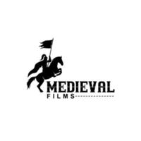 silhouette del cavaliere a cavallo, design del logo medievale del paladino del guerriero del cavallo vettore