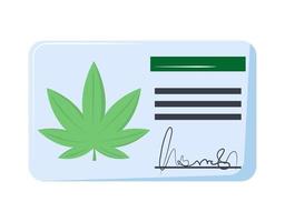 iscrizione all'ID cannabis vettore