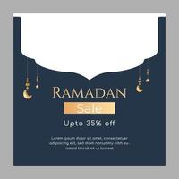 vendita creativa ramadan e post sui social media super offerta vettore