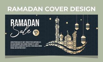 vendita creativa ramadan e post sui social media super offerta vettore