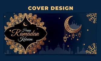 vendita creativa ramadan e post sui social media super offerta vettore