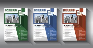 volantino modello di business brochure layout relazione annuale vettore