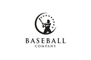 logo di baseball vettoriale
