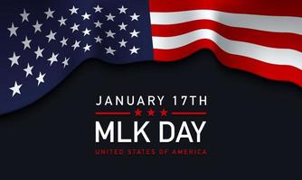 mlk day stati uniti d'america sfondo design. vettore