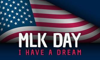 mlk day stati uniti d'america sfondo design. vettore