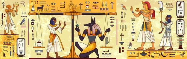 egiziano antico symbol.religion icon.egypt deiteis.culture.design elemento. vettore