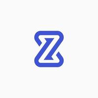 lettera z tech logo design modello vettoriale