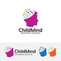 design del logo per bambini creativi vettore
