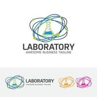 modello di logo del concetto di laboratorio vettore