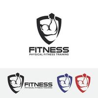 modello di logo vettoriale fitness