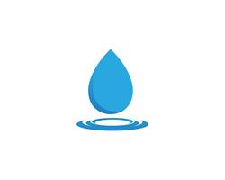 progettazione dell&#39;illustrazione di vettore del modello di logo della goccia di acqua