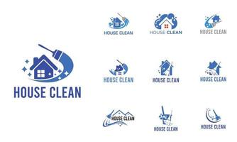 servizio di pulizia della casa, 10 elementi di scenografia vettore