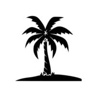 icona della spiaggia o logo isolato segno simbolo illustrazione vettoriale