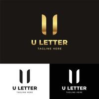 u lettera logo vettore