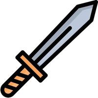 illustrazione vettoriale di spada su uno sfondo. simboli di qualità premium. icone vettoriali per il concetto o la progettazione grafica
