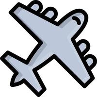 illustrazione vettoriale aereo su uno sfondo. simboli di qualità premium. icone vettoriali per il concetto o la progettazione grafica