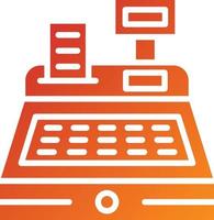 stile icona registratore di cassa vettore