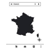icona mappa europa di vettore isolato eps 10