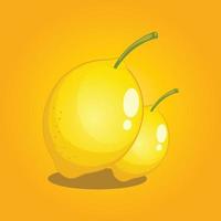 vettore di frutta al limone