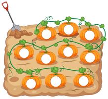 Stampa zucca vuota vettore