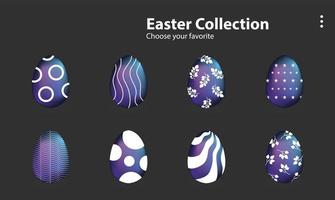 felice uovo di pasqua elemento modello logo illustrazione vettore disegno stagione collezione set cartone animato art