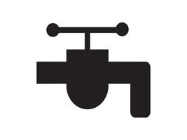illustrazione grafica vettoriale del rubinetto dell'acqua, per illustrare il segno del rubinetto dell'acqua