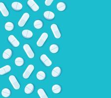 farmacia di pillole e capsule mediche vettore