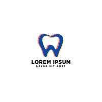 illustrazione di vettore del modello di logo di affari di salute del dente dentale