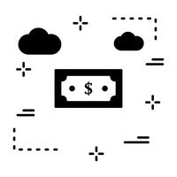 Icona del dollaro vettoriale