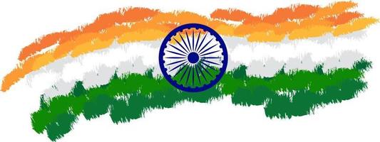 design della bandiera del paese india vettore