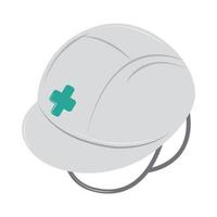 protezione del casco medico vettore
