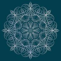 Vector Mandala ornament. Elementi decorativi d&#39;epoca Modello rotondo orientale. Islam, arabo, indiano, turco, pakistan, cinese, motivi ottomani. Sfondo floreale disegnato a mano.