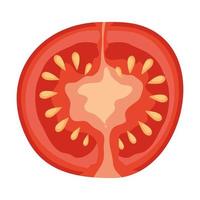 disegno vettoriale di pomodoro vegetale isolato