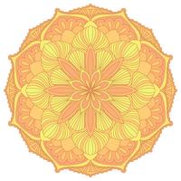 Mandala. Elemento decorativo orientale. Islam, arabo, indiano, motivi ottomani. vettore