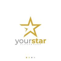 modello vettoriale del logo della stella, concetti di design del logo della stella creativa