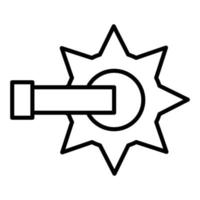 icona della linea di sperone vettore