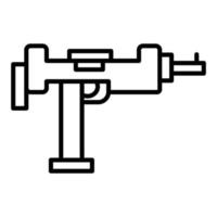 icona della linea uzi vettore