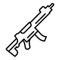 icona della linea di mitragliatrice vettore