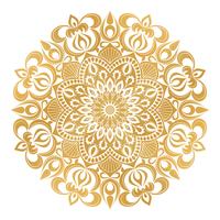 Vector Mandala ornament. Elementi decorativi d&#39;epoca Modello rotondo orientale. Islam, arabo, indiano, turco, pakistan, cinese, motivi ottomani. Sfondo floreale disegnato a mano.