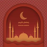 illustrazione vettoriale di sfondo ramadan kareem