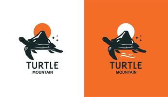 supporto per tartaruga vettoriale con logo semplice minimalista solare perfetto per qualsiasi marchio e azienda
