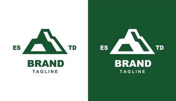 minimalista montagna montagna picco collina logo design ispirazione per il marchio vettore