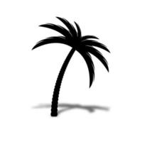 simbolo dell'icona di vettore della palma da datteri