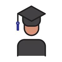 icona del diploma di scuola per sito Web, presentazione, vettore modificabile di simboli