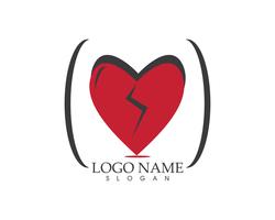 Amore logo icona vettoriale