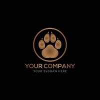 design colorato del logo per la cura degli animali domestici vettore