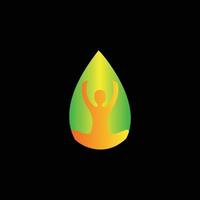 zen spa spirito colorato logo design vettoriale
